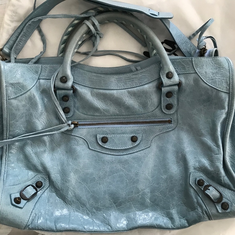 Balenciaga City  bag ;  colour "Maldives"